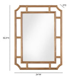 Seneca Natural Rattan Wall Mirror Mirror TOV-C69357 793580643513