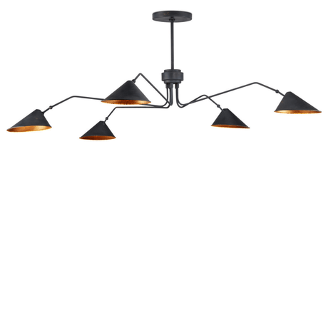 Serpa Black Chandelier Chandelier 9000-1125 633306055254