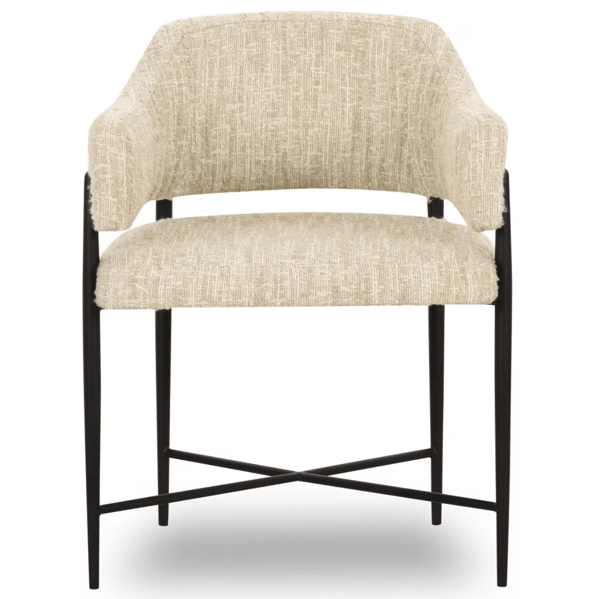 Sezanne Cream Textured Performance Boucle Dining Chair Dining Chair TOV-D69059