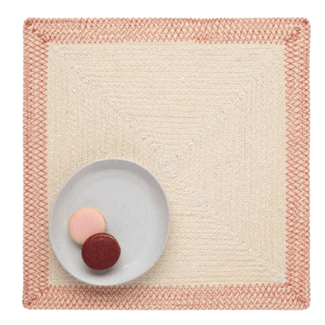 Shia Dark Placemats (Pack of 4) Serveware PLMSHIA-RED-SQPLM 08415971015021