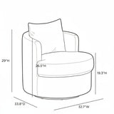 Silvi Swivel Accent Chair Occasional + Accent Chairs