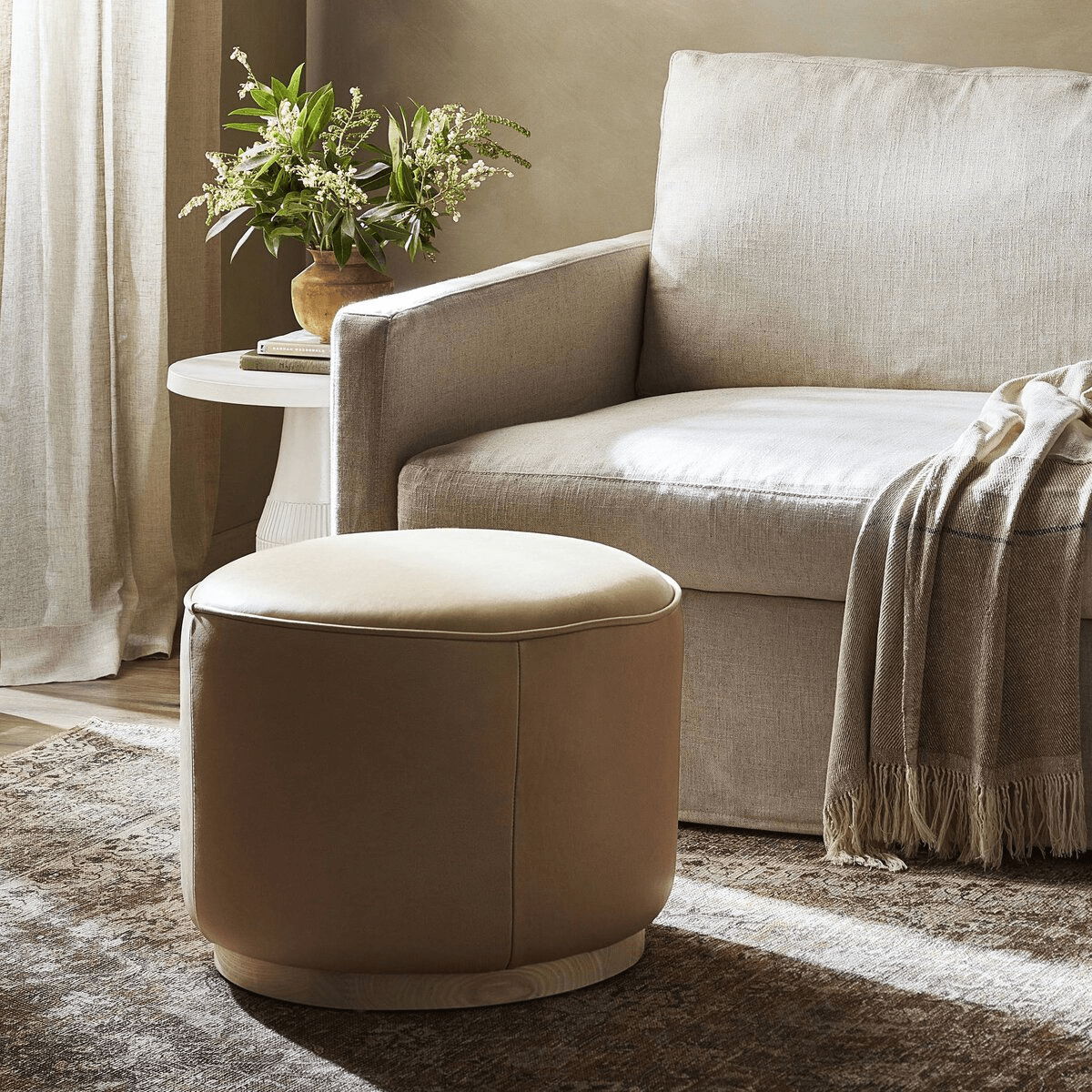 Sinclair Round Ottoman Ottoman