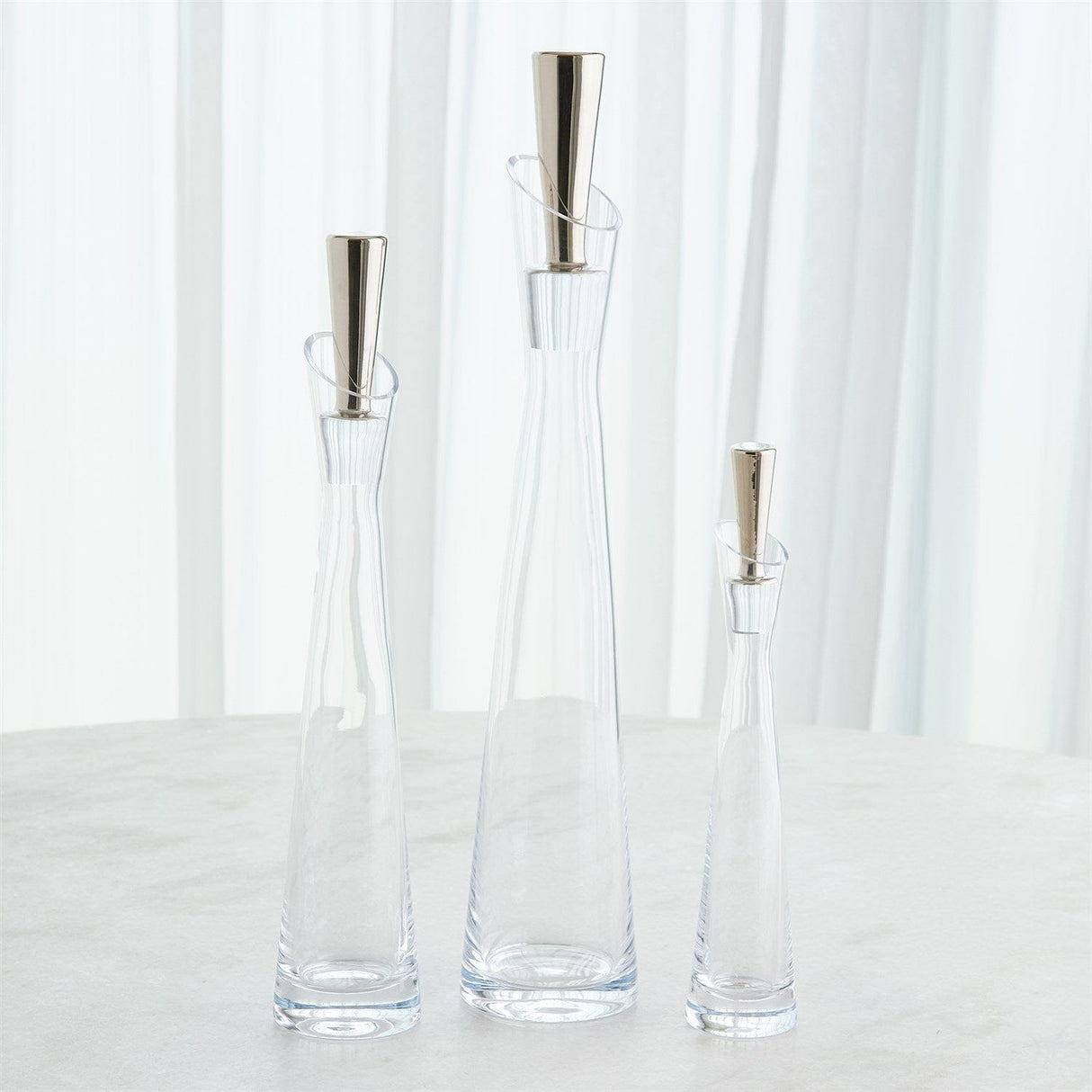 Slant Decanters Glass Decanters