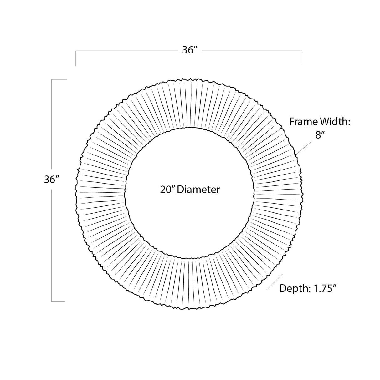 Slate Round Mirror Mirror