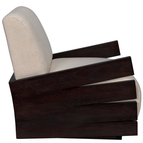 Slide Chair w/US Made Cushions Chairs noir-AE-212SR-WHT 00842449135130