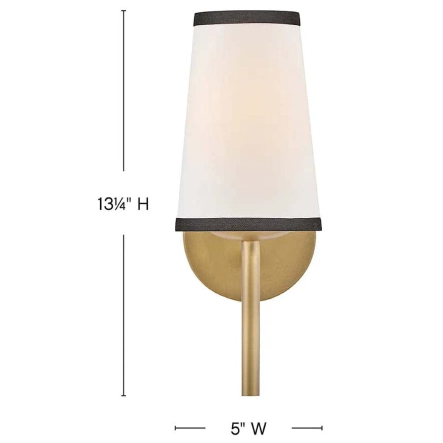 Sonia Single Light Sconce Sconces 57050LCB-OW 640665925012