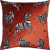 Square Feathers Home Outdoor Zebra square-feathers-outdoor-zebra-red