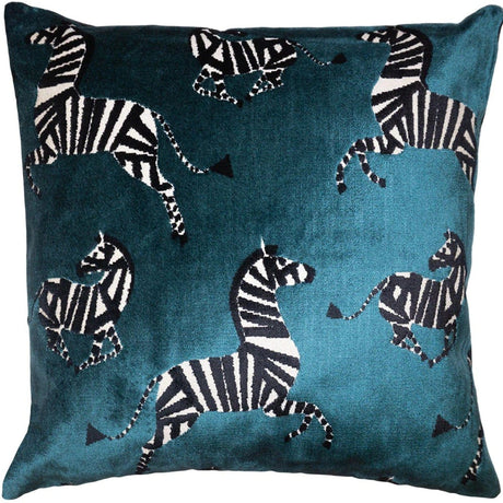 Square Feathers Home Outdoor Zebra square-feathers-outdoor-zebra-teal