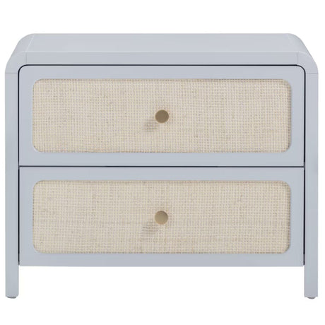 Starling Rattan 2 Drawer Nightstand Nightstands + Bedside Tables TOV-B69363