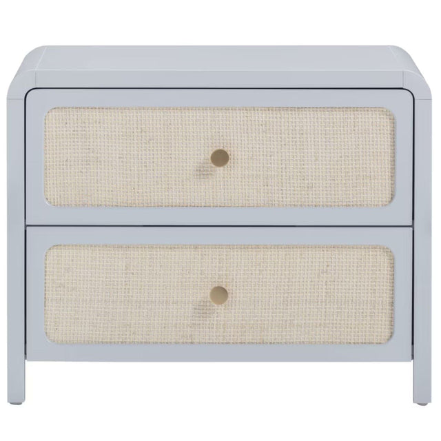 Starling Rattan 2 Drawer Nightstand Nightstands + Bedside Tables TOV-B69363