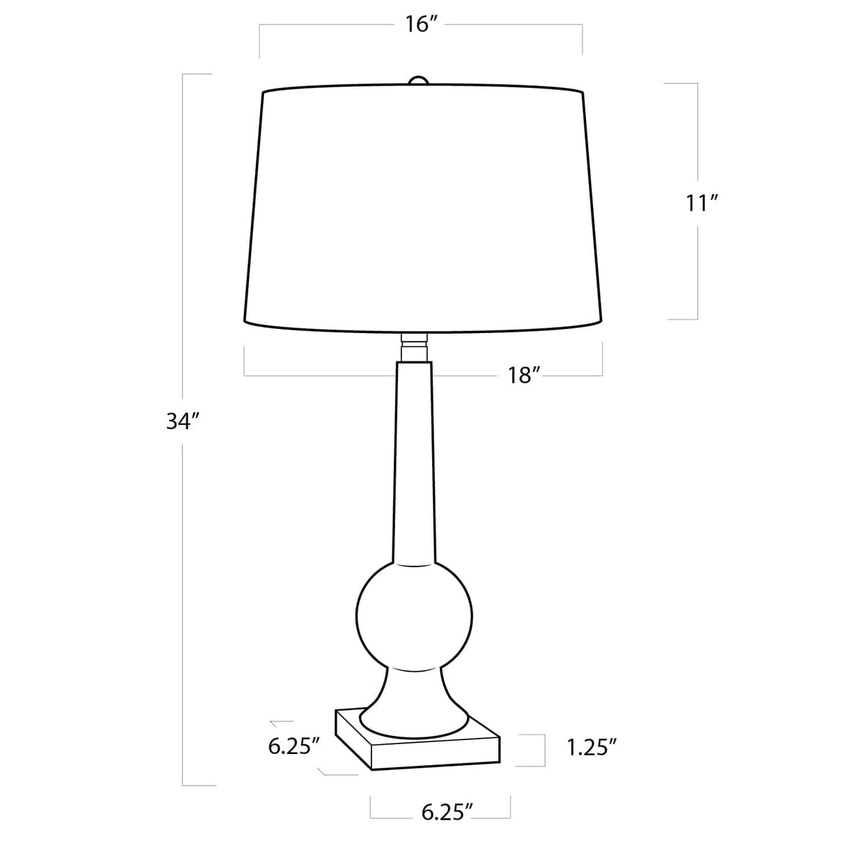 Stowe Crystal Table Lamp Lamp 13-1327 844717092305