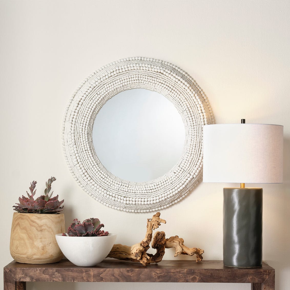 Strand Beaded Mirror Mirrors