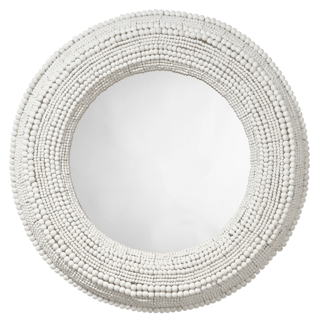 Strand Beaded Mirror Mirrors 6STRA-MIWH 688933037807