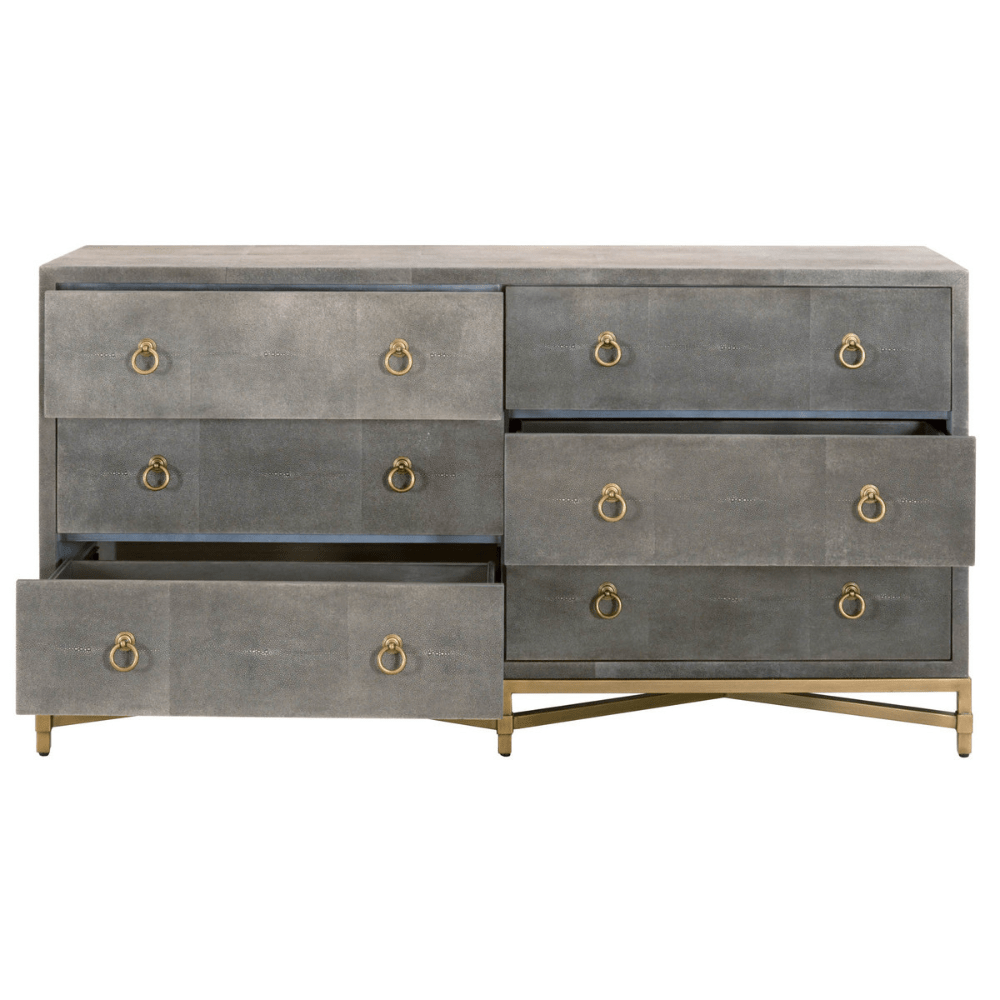 Strand Shagreen 6-Drawer Double Dresser Dresser