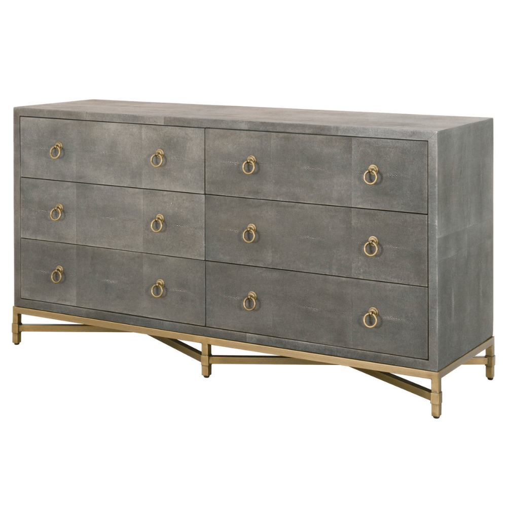 Strand Shagreen 6-Drawer Double Dresser Dresser