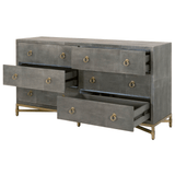 Strand Shagreen 6-Drawer Double Dresser Dresser