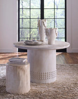 Studded Bistro Dining Table Dining Tables 20STUD-BTWH 688933042290
