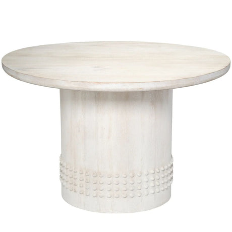 Studded Bistro Dining Table Dining Tables 20STUD-BTWH 688933042290