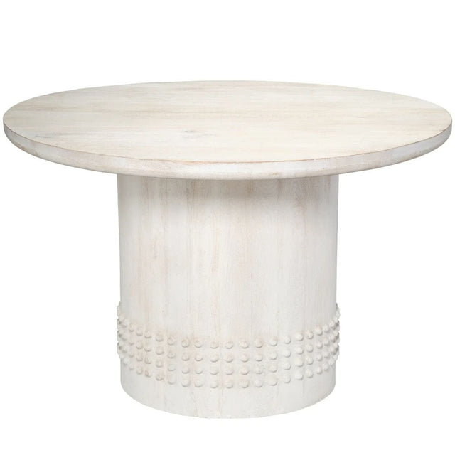 Studded Bistro Dining Table Dining Tables 20STUD-BTWH 688933042290