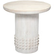 Studded Side Table Side Tables 20STUD-STWH 688933042313
