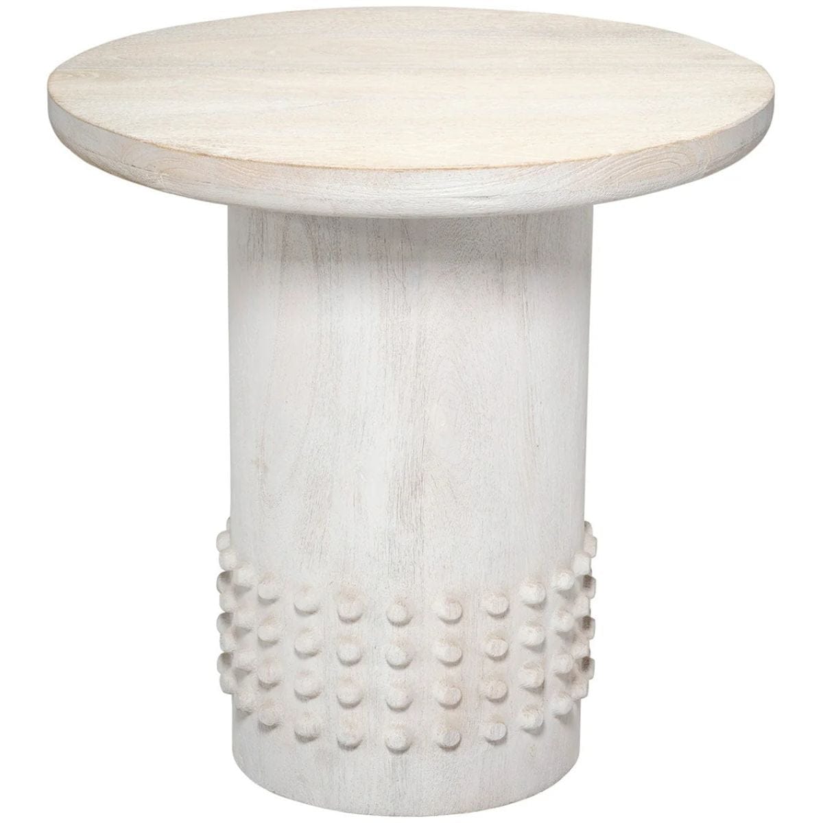 Studded Side Table Side Tables 20STUD-STWH 688933042313
