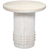 Studded Side Table Side Tables 20STUD-STWH 688933042313