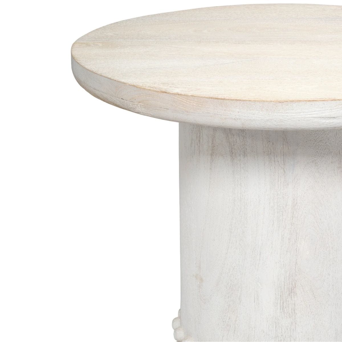 Studded Side Table Side Tables 20STUD-STWH 688933042313
