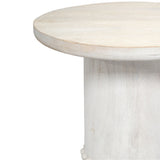 Studded Side Table Side Tables 20STUD-STWH 688933042313
