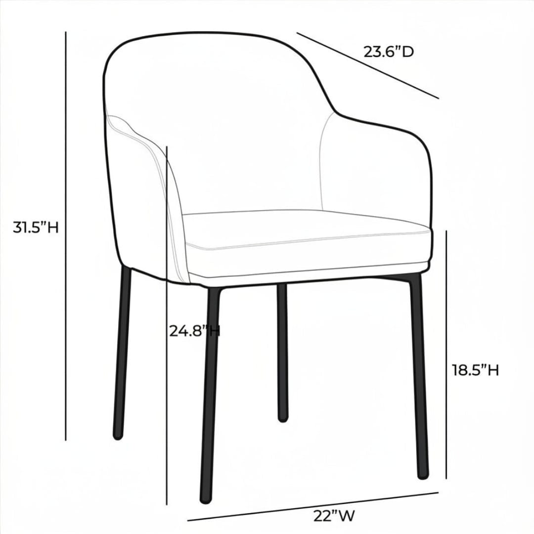 Sydney Dining Chair (Set of 2) Dining Chairs + Benches