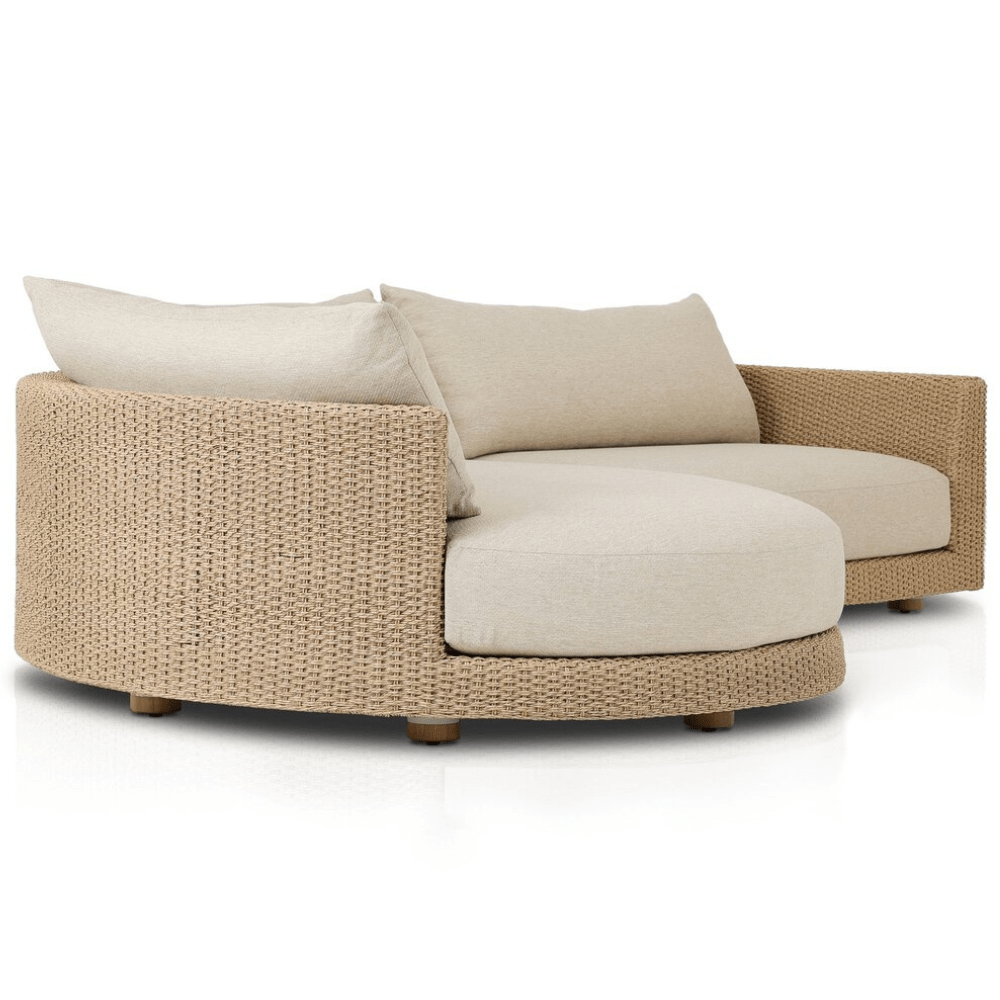 Sylvan Outdoor 2-Piece Sectional with Chaise Outdoor Furniture
