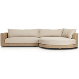 Sylvan Outdoor 2-Piece Sectional with Chaise Outdoor Furniture 242080-001 801542313562