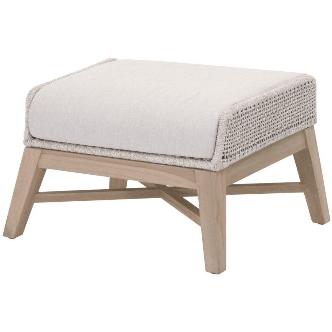 Outside Footstool Tapestry Outdoor Footstool – Meadow Blu