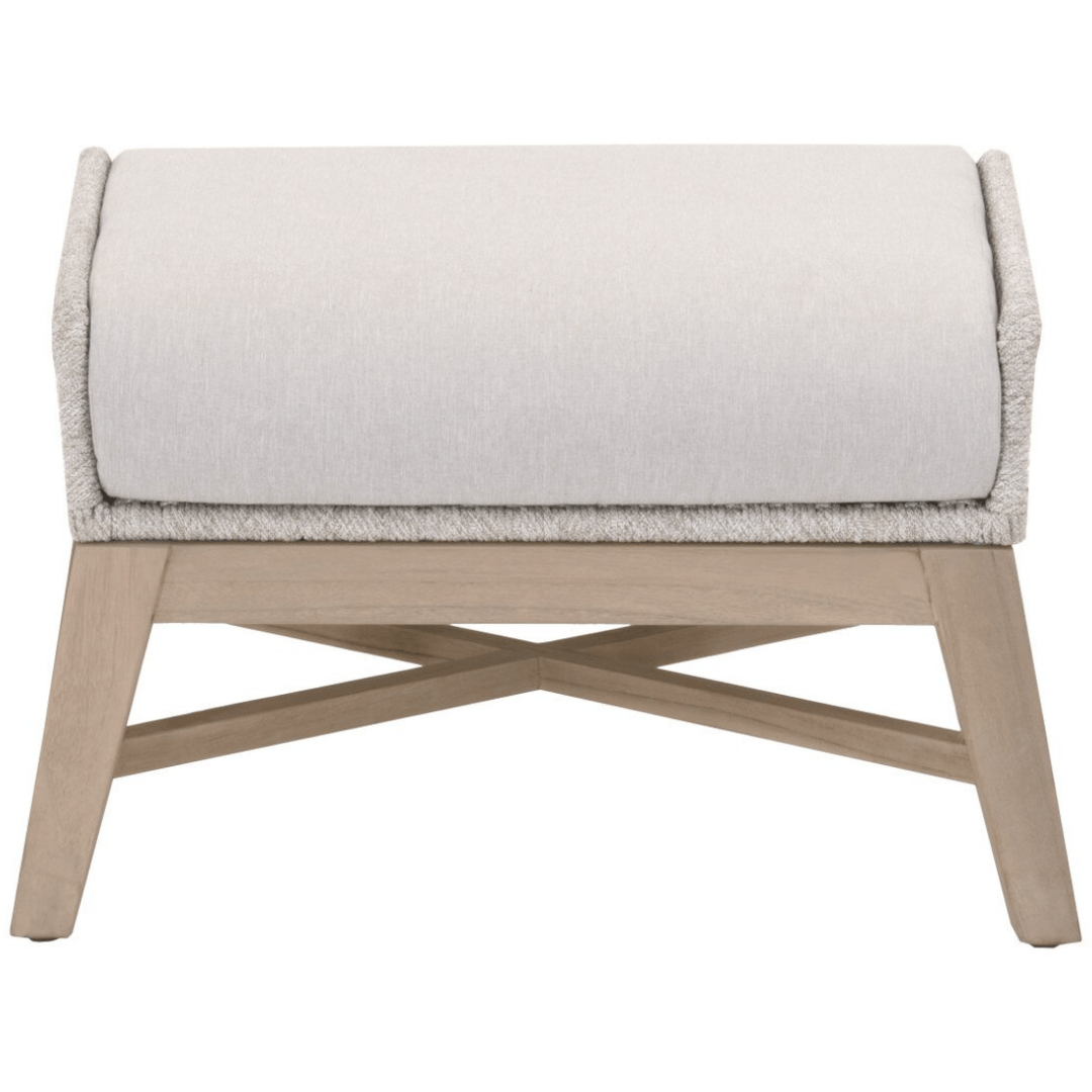 Outside Footstool Tapestry Outdoor Footstool – Meadow Blu