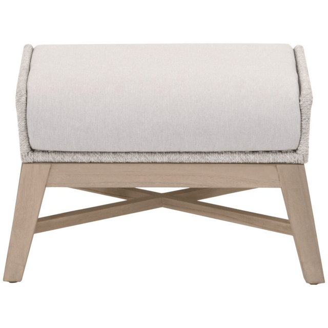 Tapestry Outdoor Footstool Ottomans + Stools 6851FS.WTA/PUM/W-ET 842279145590