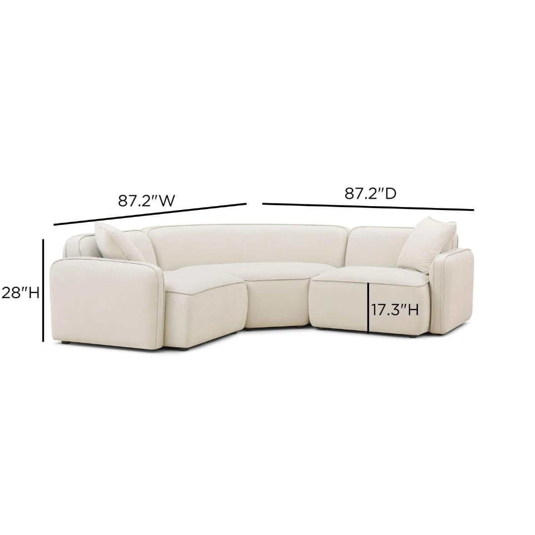 Tavian 3-Piece Modular L-Sectional Sectionals TOV-L69328-SEC1 793580651334