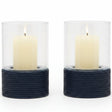 Teni Hurricane (Set of 2) Candle Holders 06TENI-MBL-LGHC