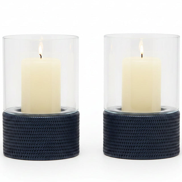 Teni Hurricane (Set of 2) Candle Holders 06TENI-MBL-LGHC