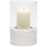 Teni Hurricane (Set of 2) Candle Holders 06TENI-WH-LGHC