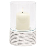 Teni Hurricane (Set of 2) Candle Holders 06TENI-WH-SMHC