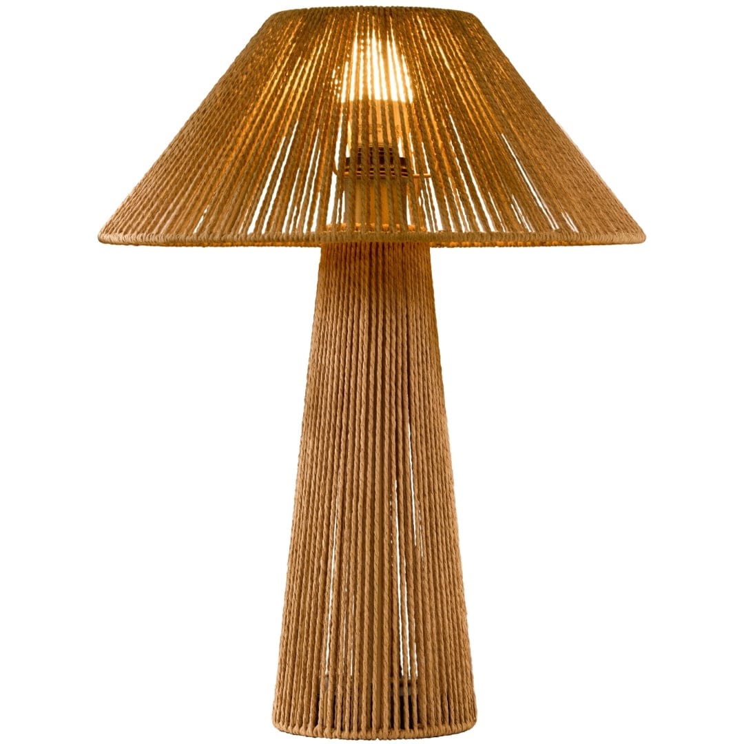 Tethered Rope Lamp Table + Desk Lamps