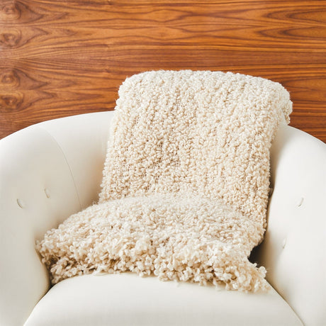 Textured Boucle Throw Throw