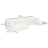 Tiara 4-Piece Modular U-Sectional Sectionals TOV-L54847-SEC 793580653635