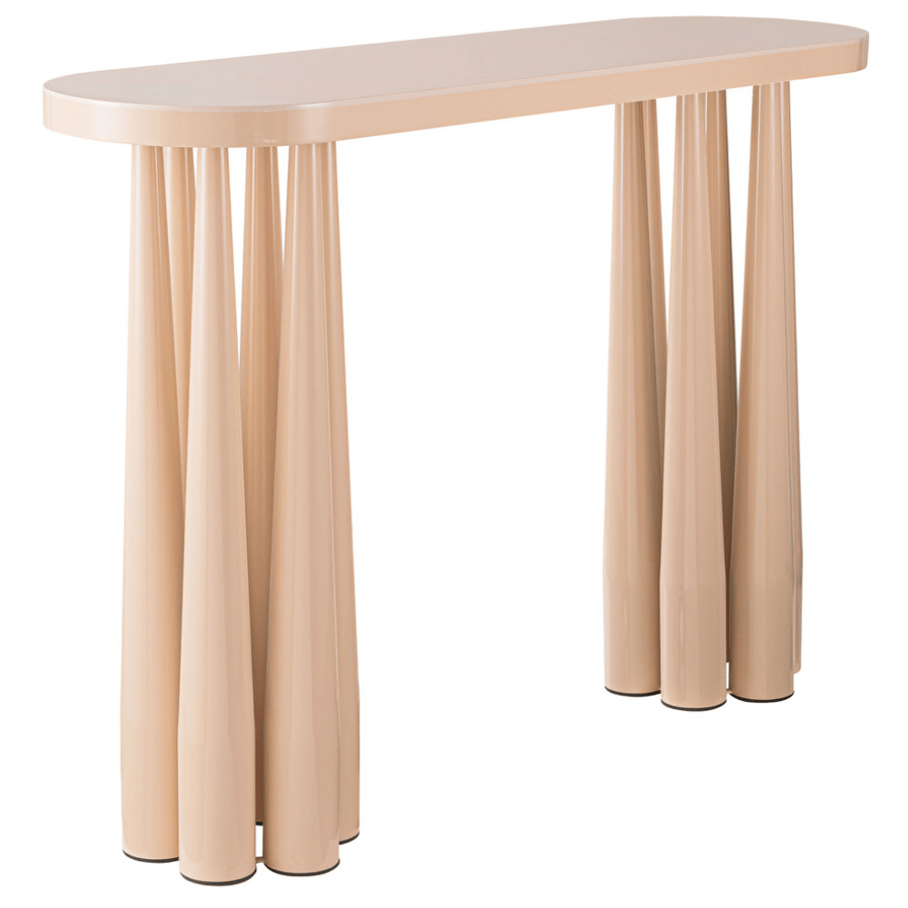 Titan Peach Rose Glossy Console Table Console Table TOV-OC69000