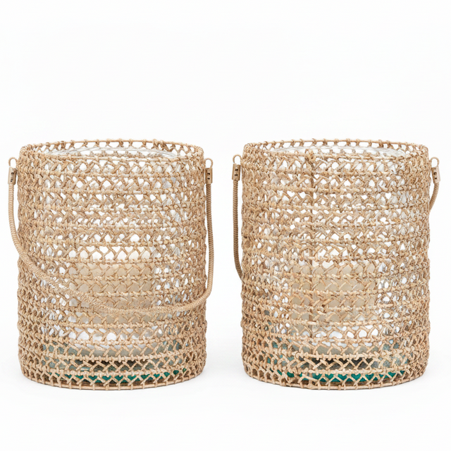 Tonga Hurricane (Set of 2) Candle Holders 06TONG-BC-MDHC
