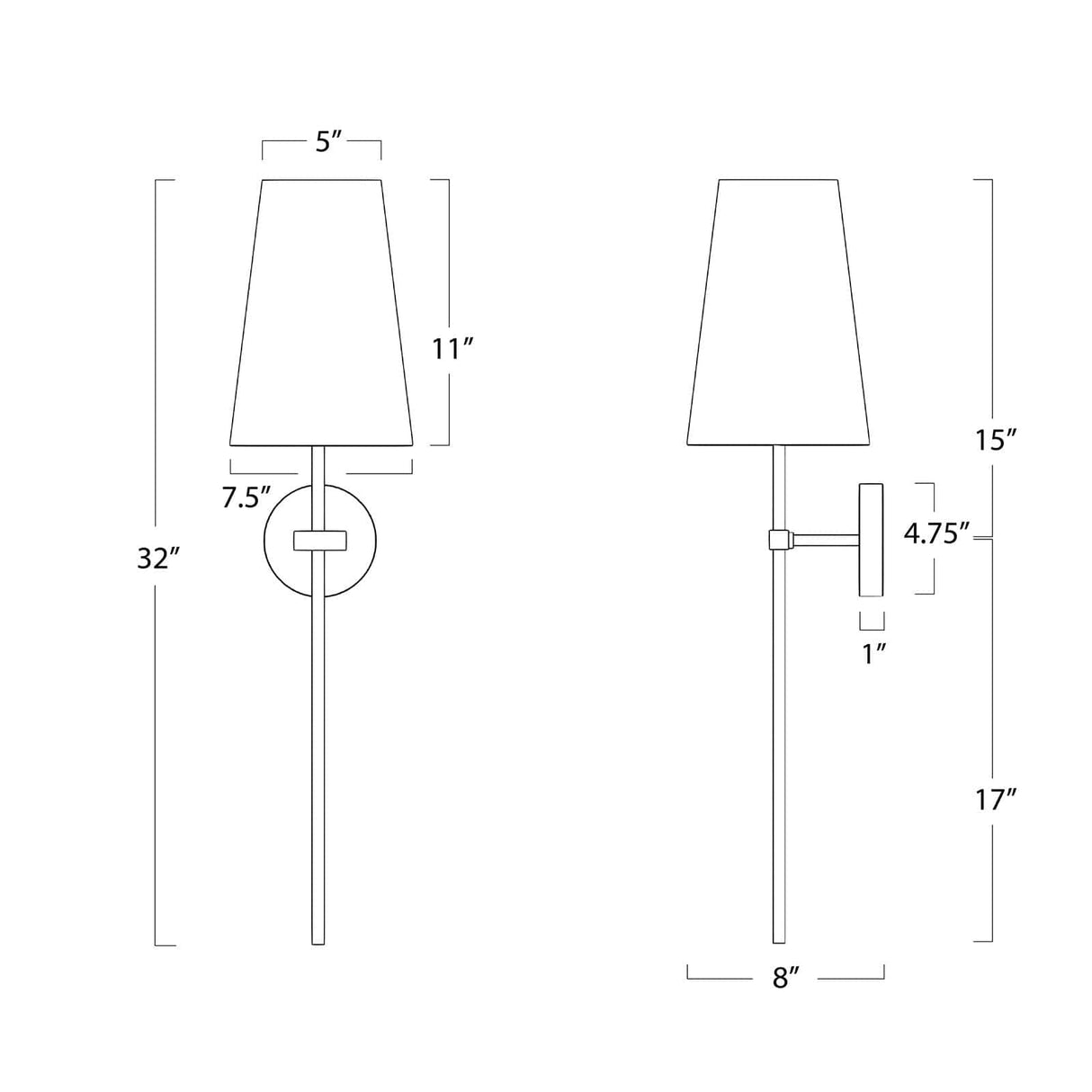 Toni Sconce Wall Lighting 15-1152 844717099496