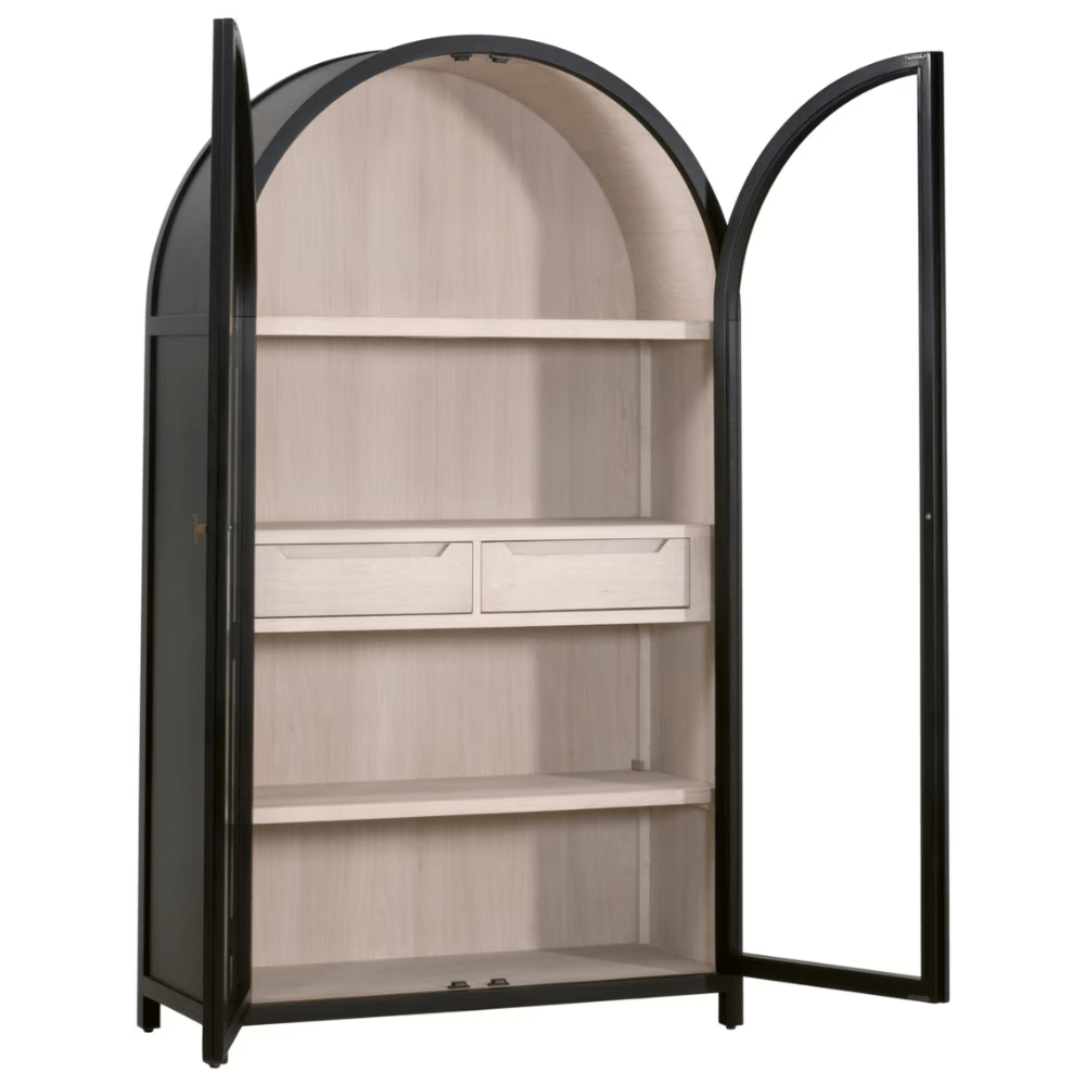 Toulouse Display Cabinet Cabinet 8110.BLK-BIR/NO