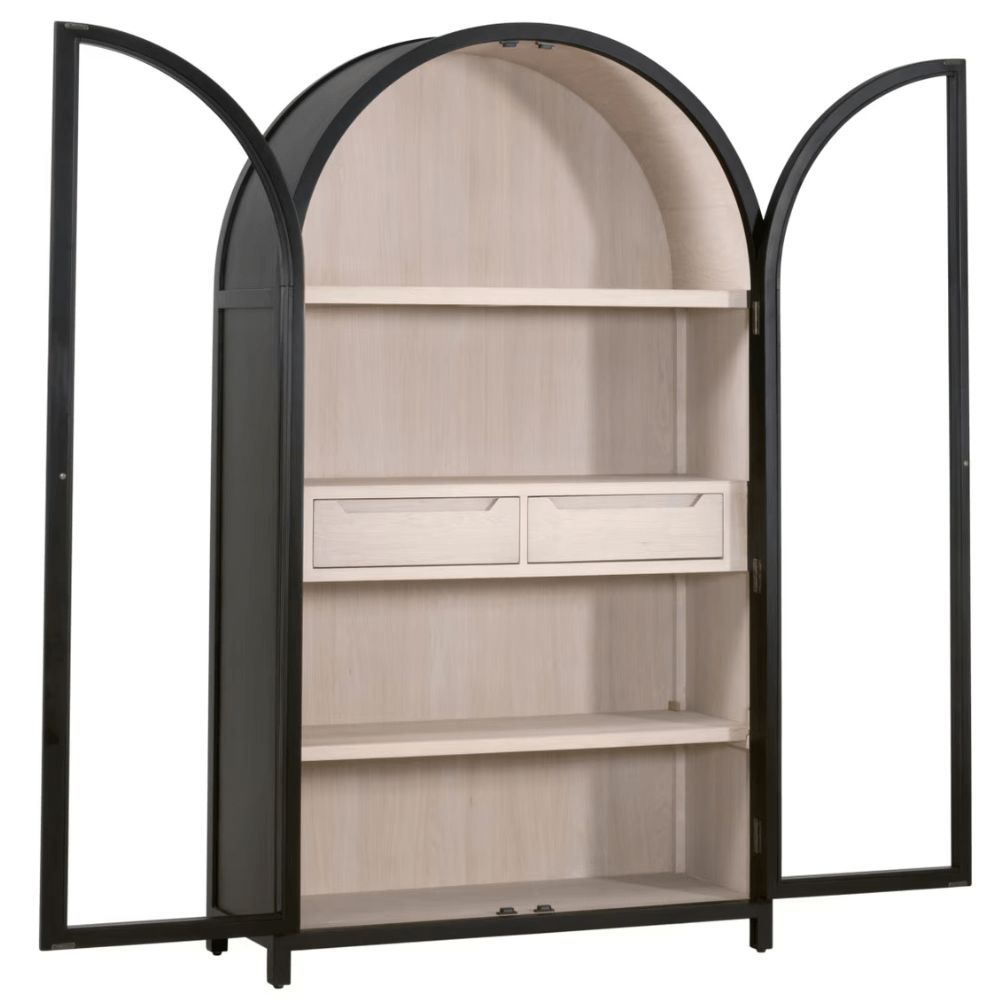 Toulouse Display Cabinet Cabinet 8110.BLK-BIR/NO