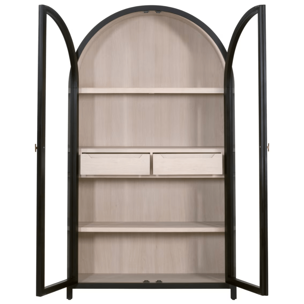 Toulouse Display Cabinet Cabinet 8110.BLK-BIR/NO