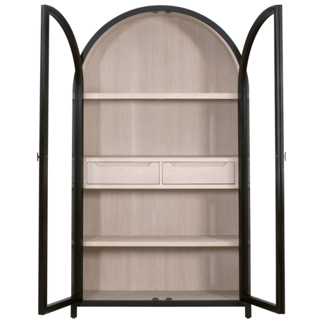 Toulouse Display Cabinet Cabinet 8110.BLK-BIR/NO