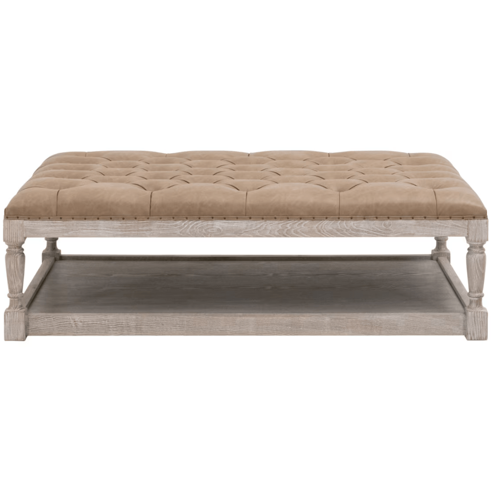 Townsend Upholstered Coffee Table Coffee Table 6429UP-RCT.IVT-BT/NG 842279147082